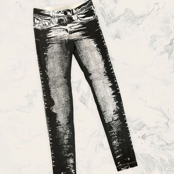 Express Leggings - Size S - Black and White - Picture 1 of 3